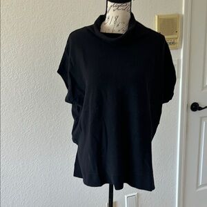 LOFT Black Cowl Neck Top